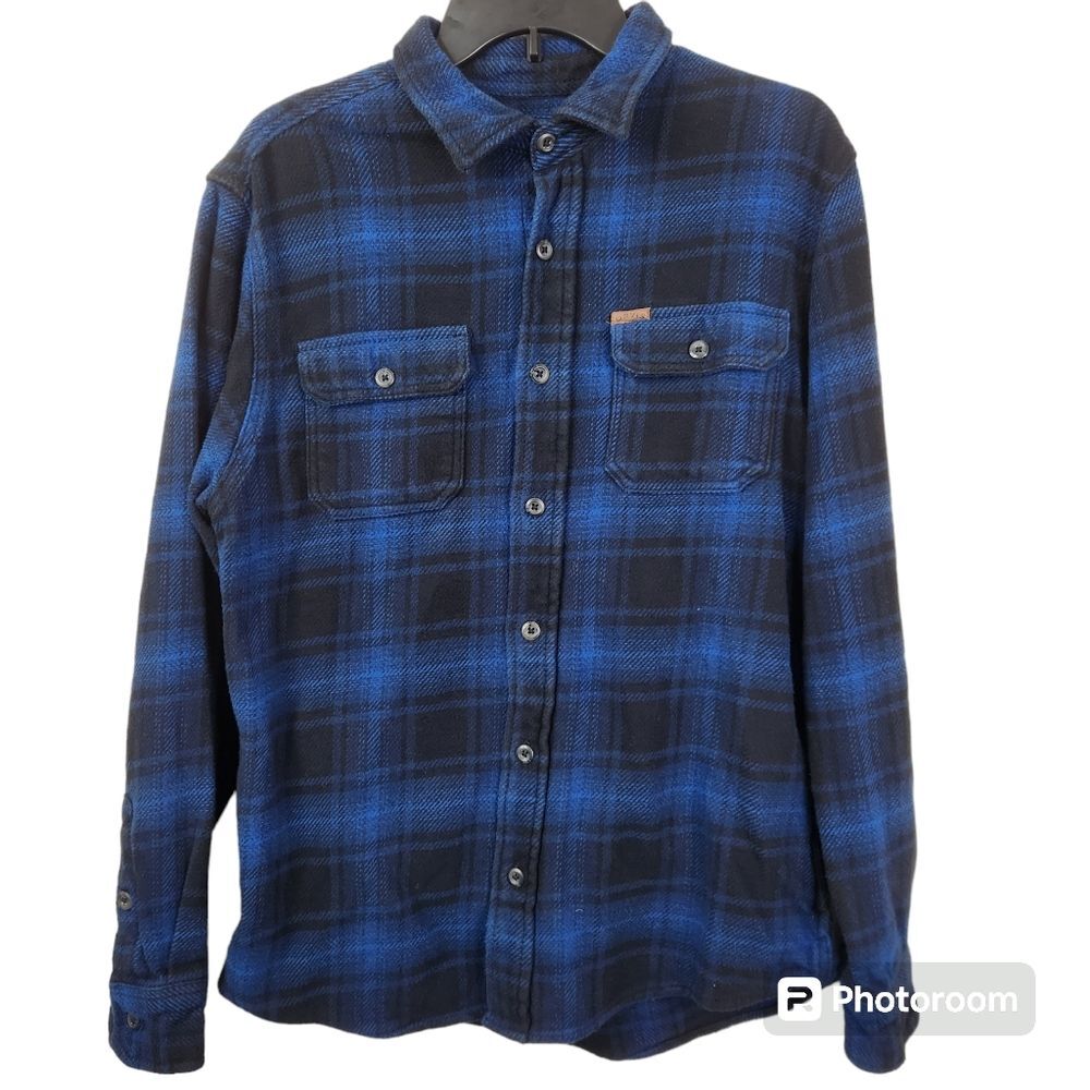 Orvis Mens Full Button Down 4 Pocket Flannel Schacket Medium